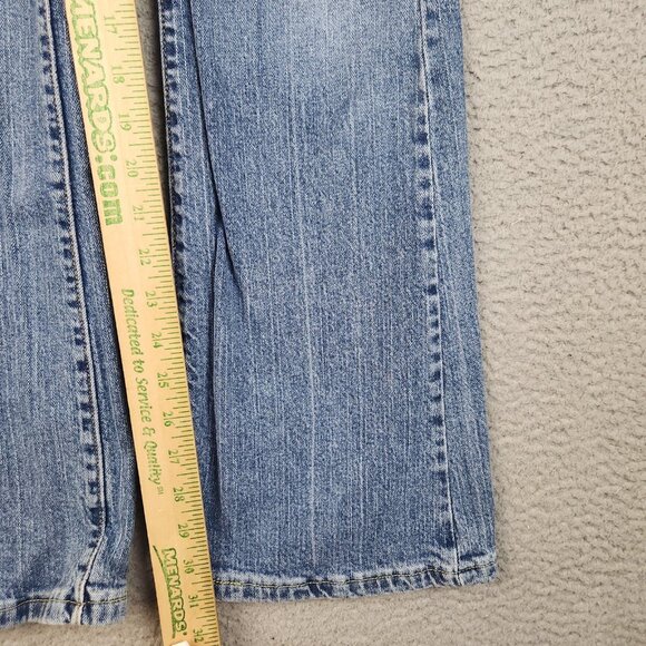 Levis 518 Superlow Bootcut Jeans Womens /JRs 9L Flare Stretch Denim Pants - Picture 3 of 10